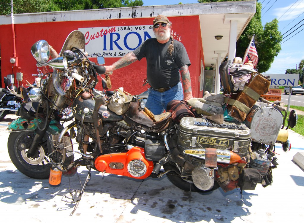 Andy Anderson and his '62 H-D Panhead "Rat Bike"