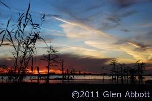 Sunset on the bayou